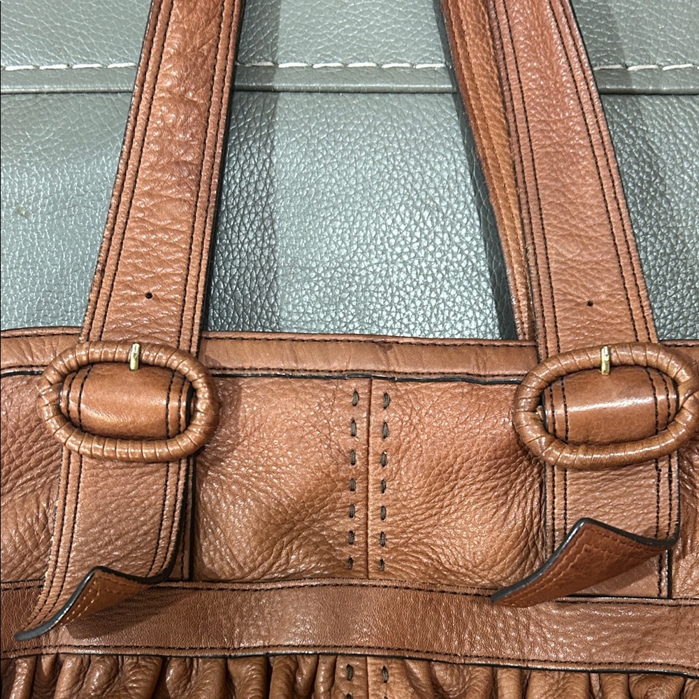Cole Haan brown pebbled leather Women’s Shoulder Hobo Bag GUC - Picture 10 of 10